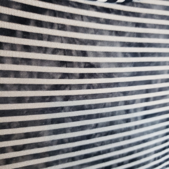 Mandee loose fit peplum style striped tee - Picture 4 of 6